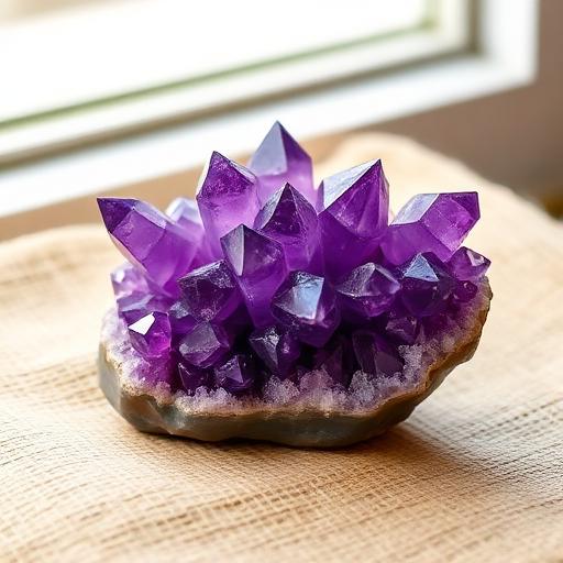 Amethyst stone — violet to deep purple