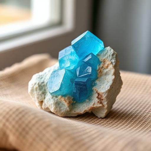 Apatite stone — vivid ocean blue