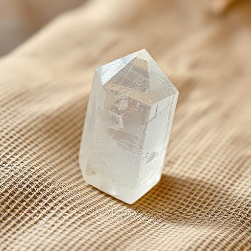 Clear Quartz stone — translucent crystal