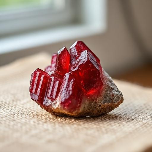 Garnet stone — deep wine red
