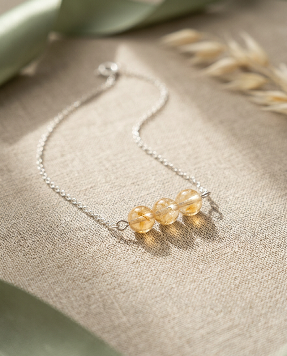 Citrine Trio Necklace