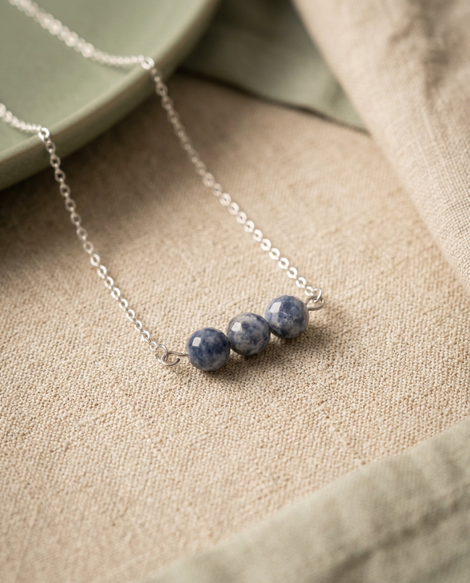 Sodalite Trio Necklace