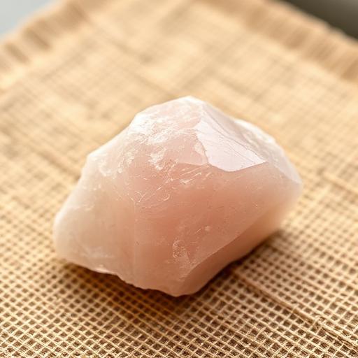 Rose Quartz stone — soft blush pink