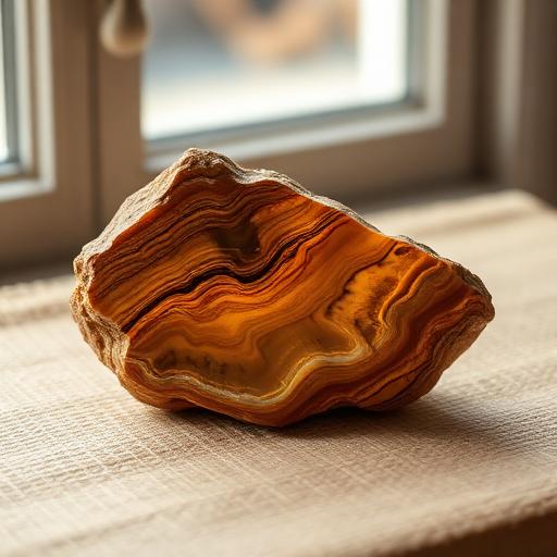 Tiger's Eye stone — golden brown with silky chatoyant bands